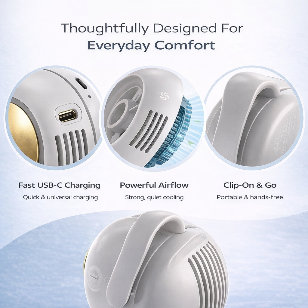 Breezy™ Wearable Cooling Fan